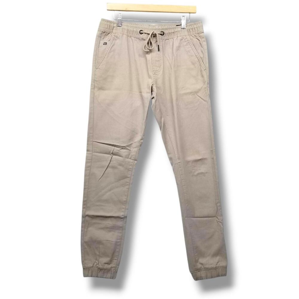 Buffalo David Bitton Zayne Slim Comfort Jogger Pants‎ 30 Tan Khaki